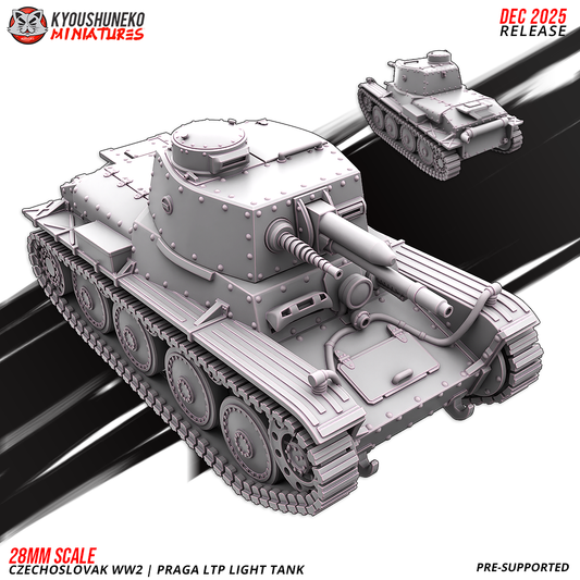 Czechoslovak WW2 Praga LTP Light Tank