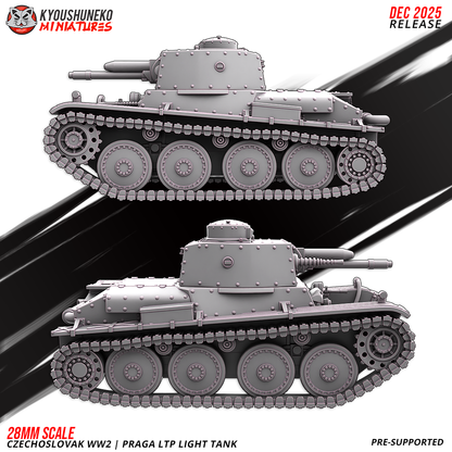 Czechoslovak WW2 Praga LTP Light Tank