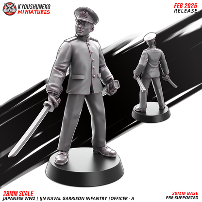 Japanese WW2 Naval Garrison Infantry Officer | Imperial Japanese Army | Kyoushuneko Miniatures