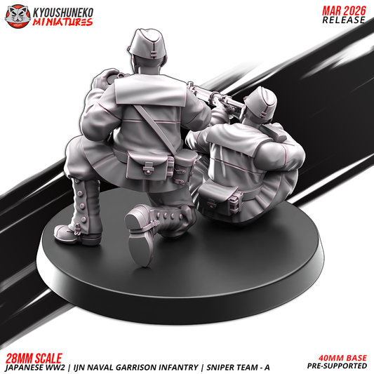 Naval Garrison Infantry – Sniper Team | Imperial Japanese Army | Kyoushuneko Miniatures