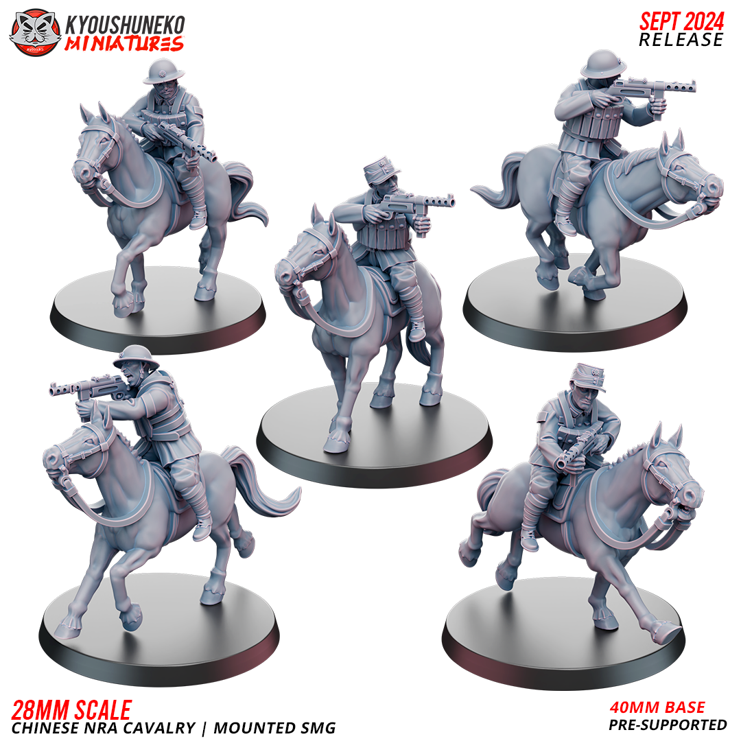 Chinese NRA Infantry - Mounted SMGs | China Burma India Theater | Kyoushuneko