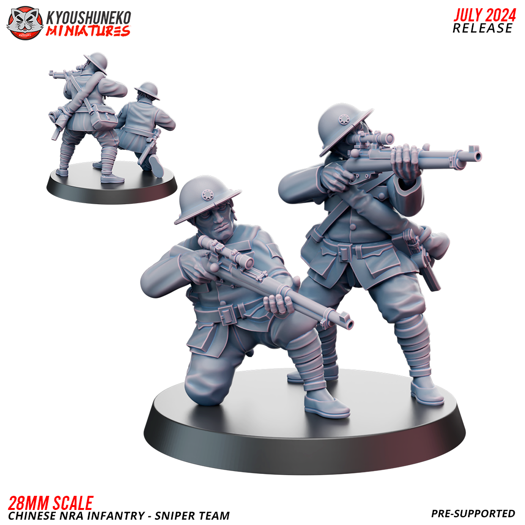 Chinese NRA Infantry - Sniper Team | China Burma India Theater | Kyoushuneko