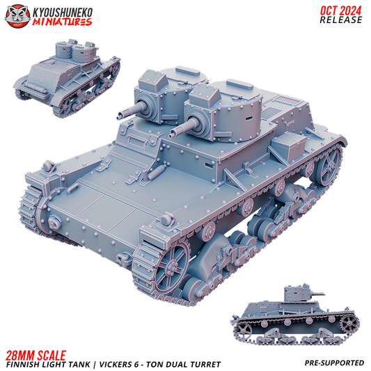 Finnish Light Tank - Vickers 6 Ton Dual Turret | Finland | Kyoushuneko