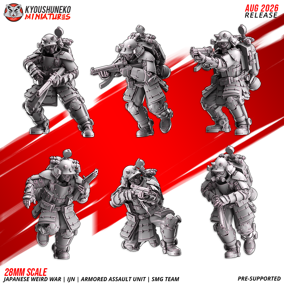 IJN Armored Assault SMG Troopers, full unit
