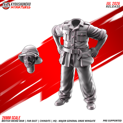 Major-General Orde Wingate body with separate pith-helmet head, showing the head and body assembly parts