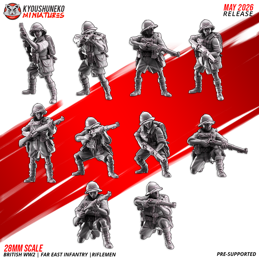 British WW2 Far East Riflemen