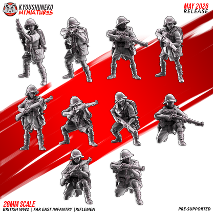 British WW2 Far East Riflemen