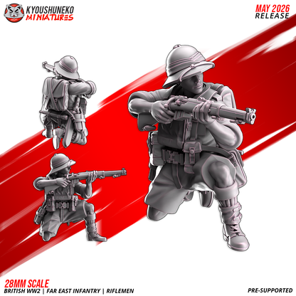 British WW2 Far East Riflemen