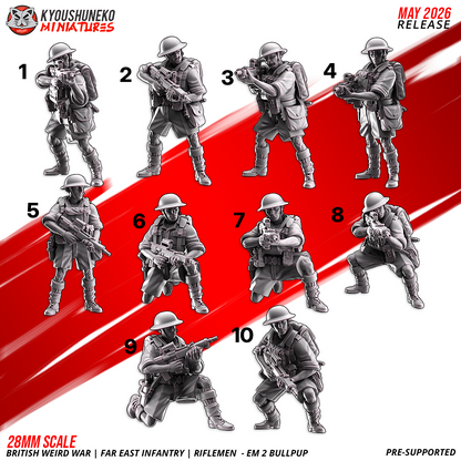 British Weird War | Far East Infantry | EM2 Bullpup Riflemen