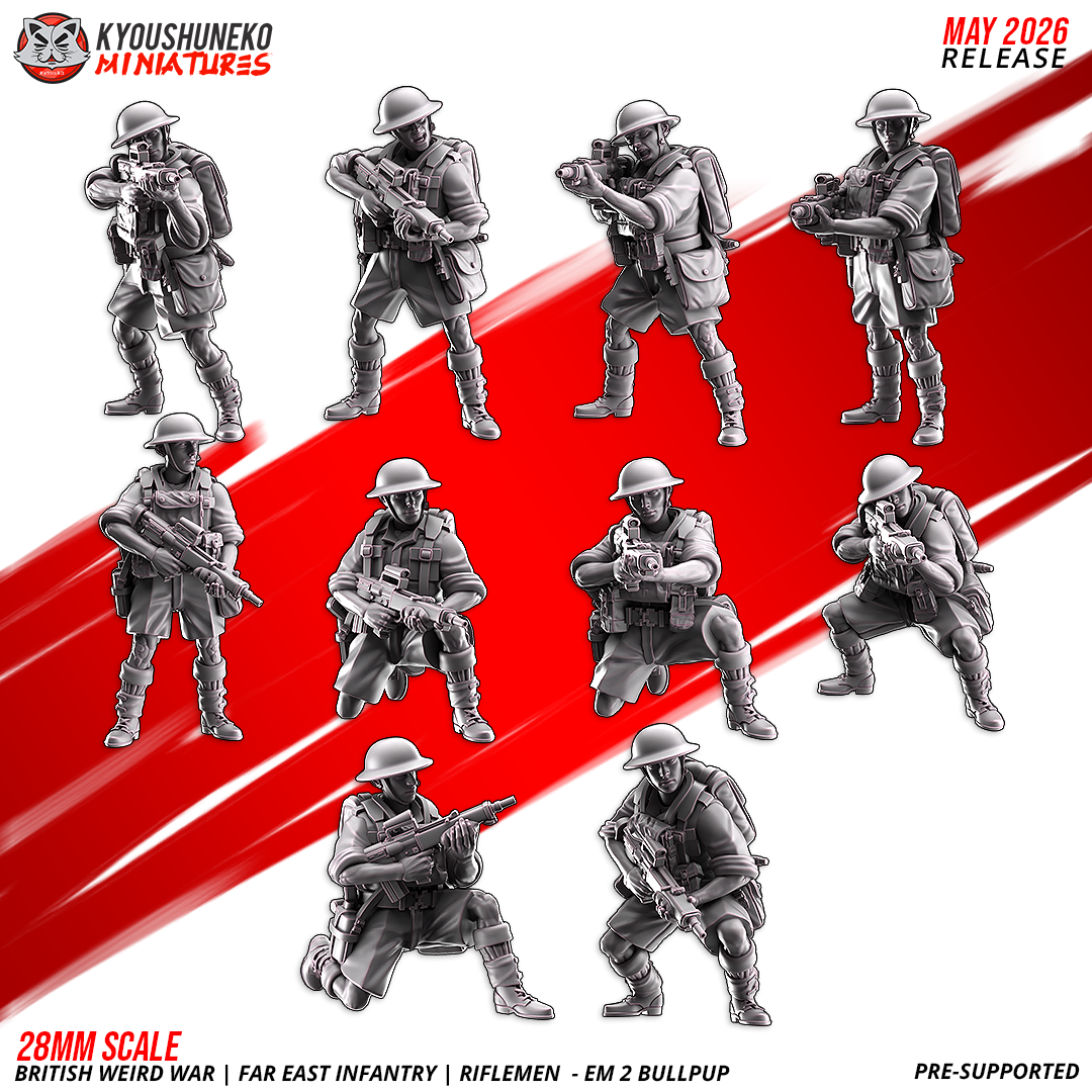 British Weird War | Far East Infantry | EM2 Bullpup Riflemen