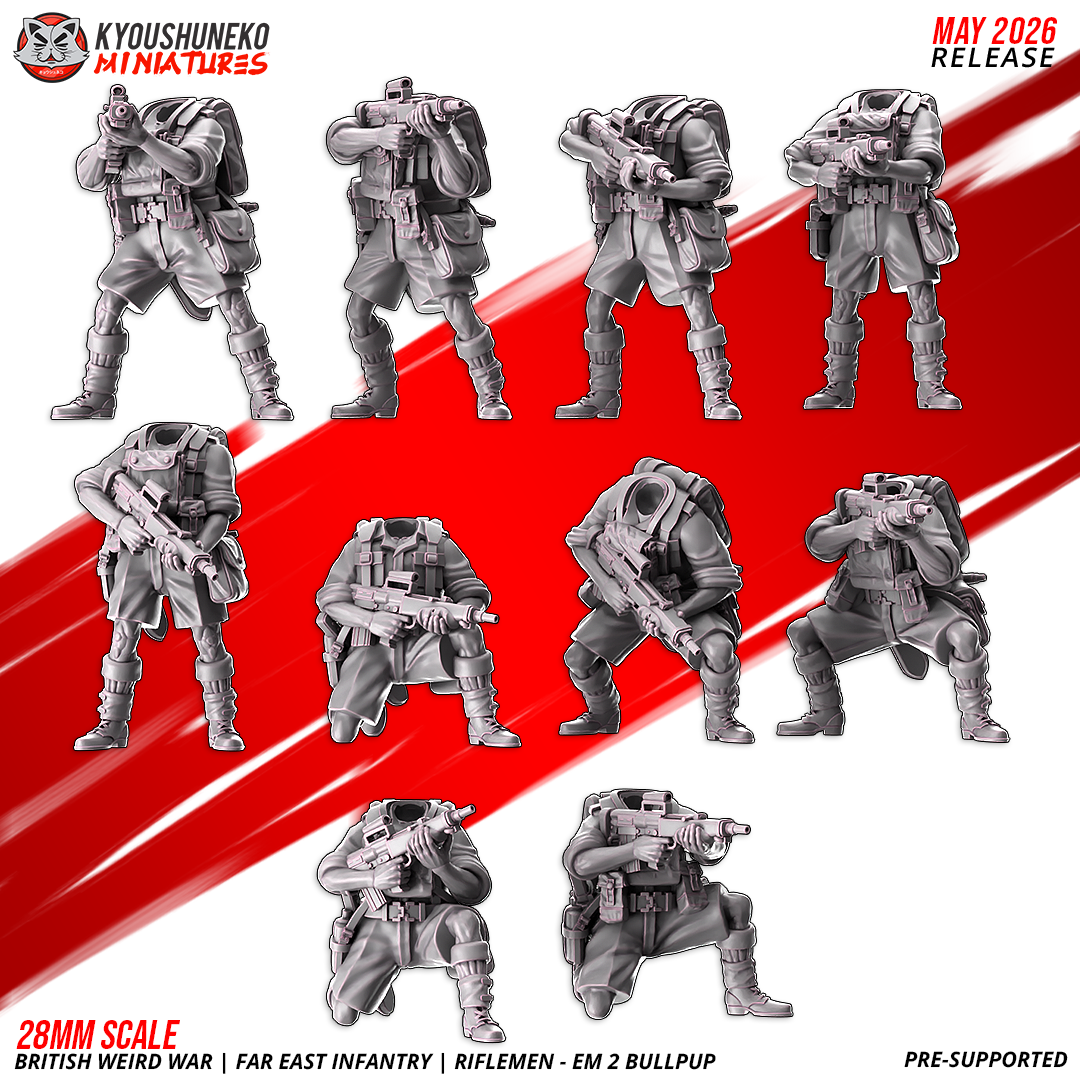 British Weird War | Far East Infantry | EM2 Bullpup Riflemen
