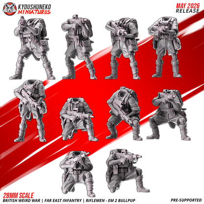 British Weird War | Far East Infantry | EM2 Bullpup Riflemen