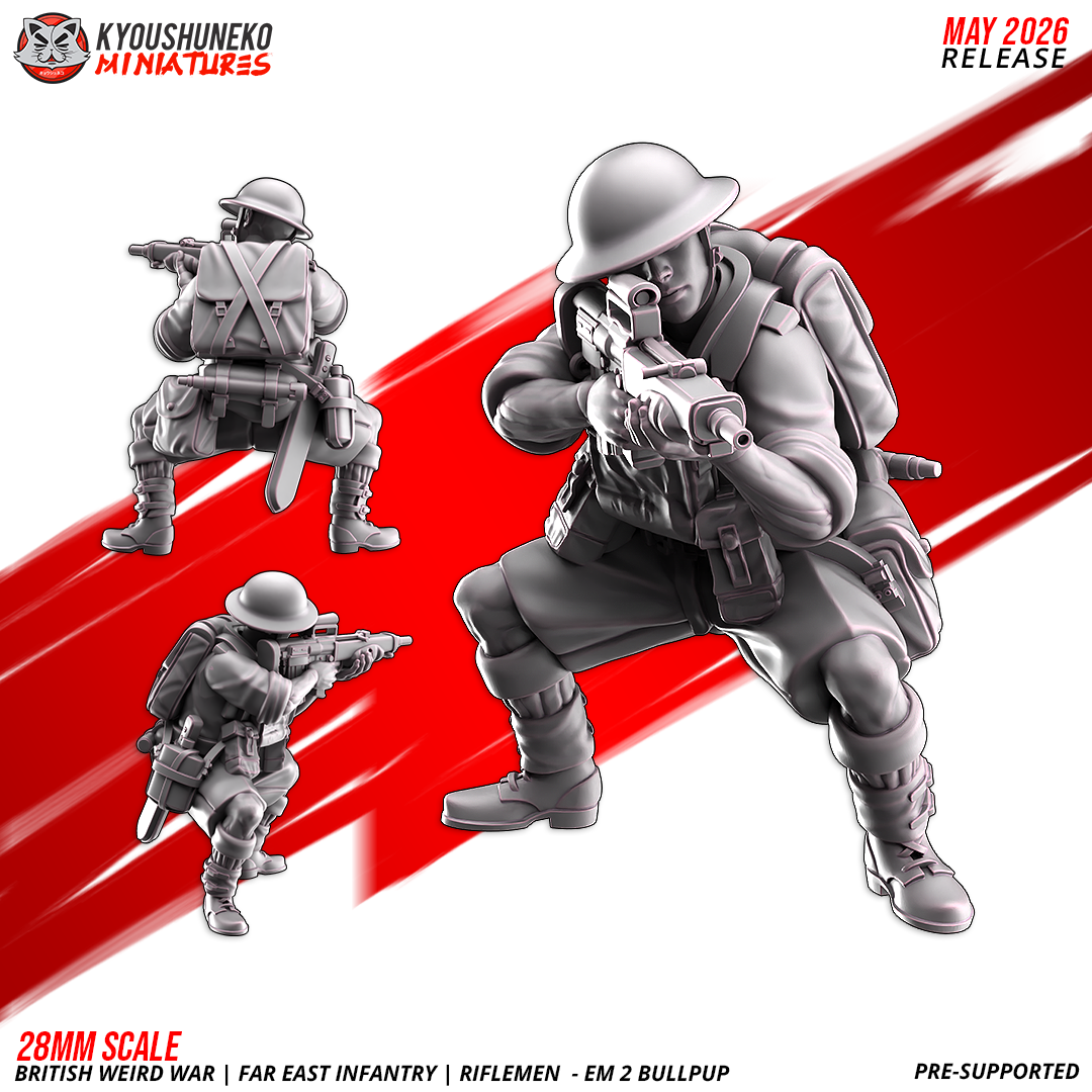 British Weird War | Far East Infantry | EM2 Bullpup Riflemen