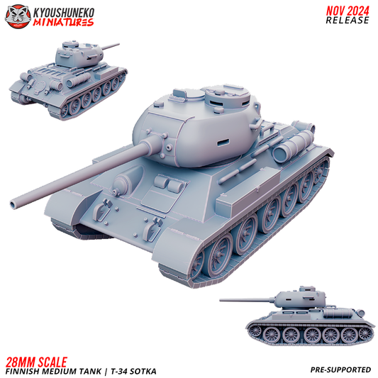 Finnish Medium Tank - T-34 Sotka | Finland | Kyoushuneko