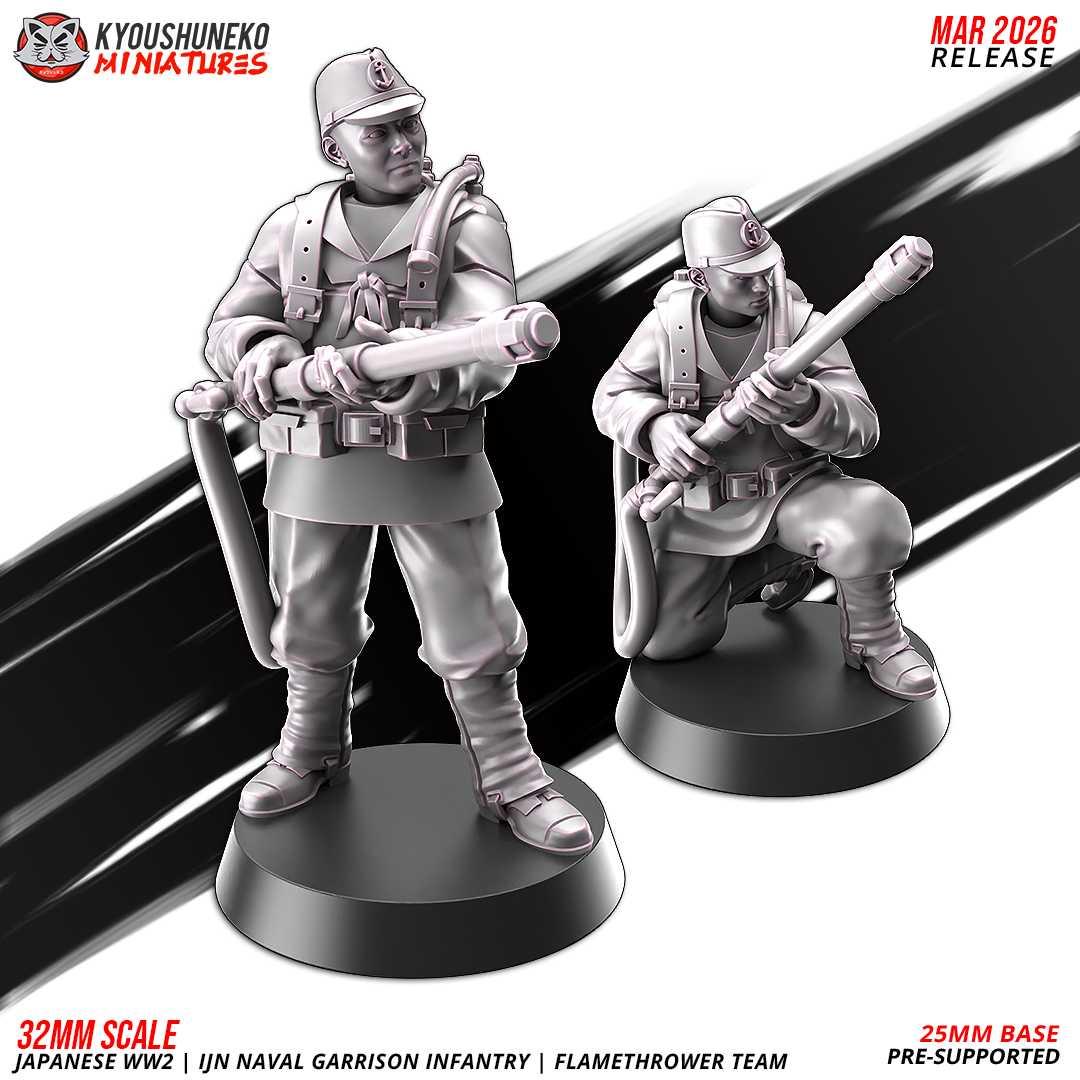 Naval Garrison Infantry – Flamthrower Team