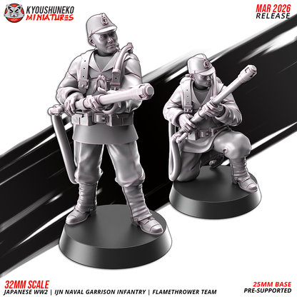 Naval Garrison Infantry – Flamthrower Team