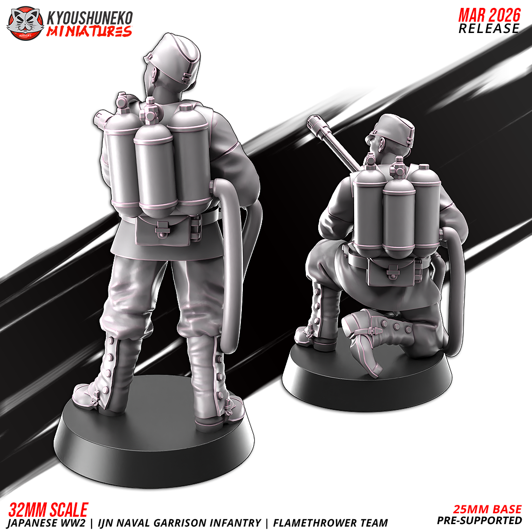 Naval Garrison Infantry – Flamthrower Team