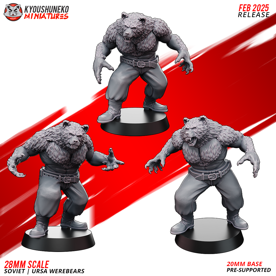 Werebear Pvc Werebears – Coveted Forge