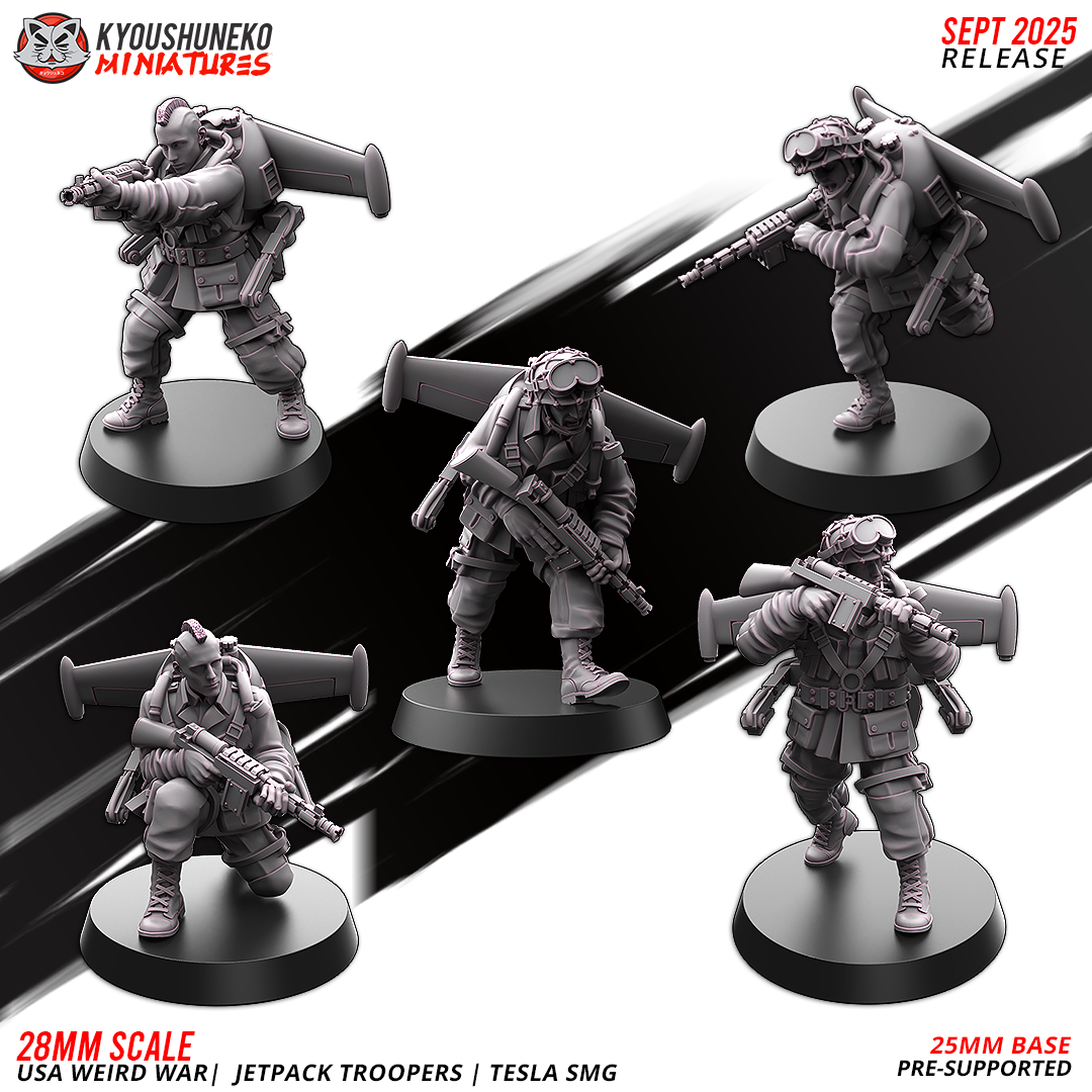 USA Jetpack Tesla SMG Troopers