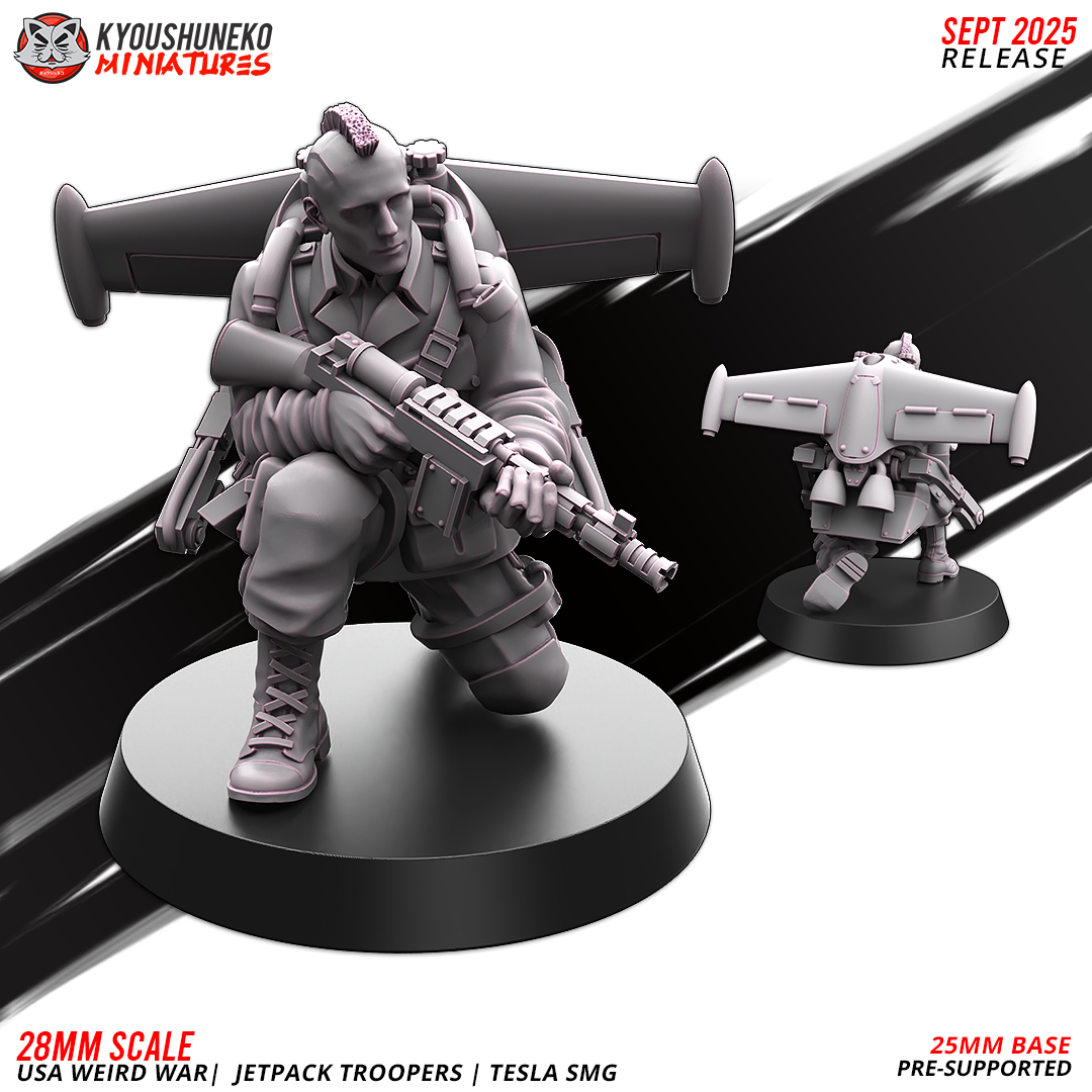 USA Jetpack Tesla SMG Troopers