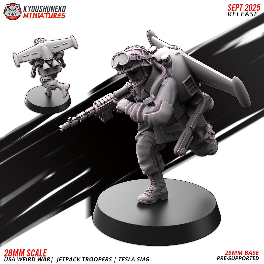 USA Jetpack Tesla SMG Troopers