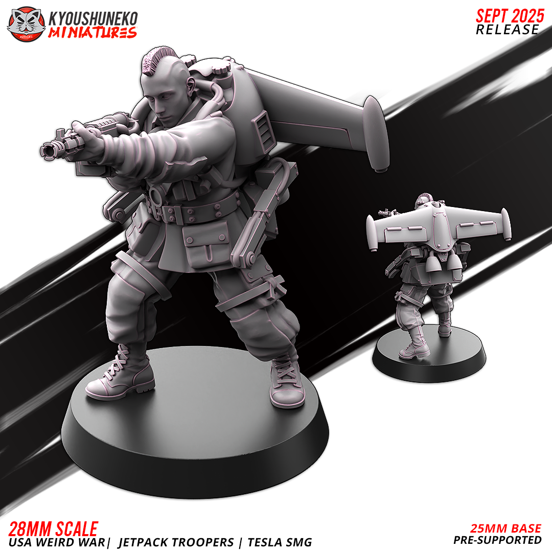 USA Jetpack Tesla SMG Troopers