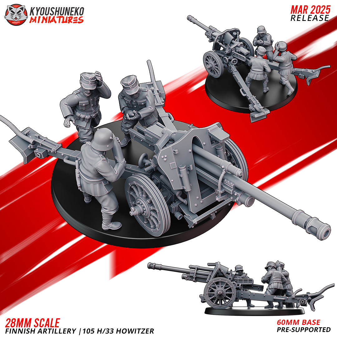 Finnish Artillery - 105 H/33 Howitzer | Finland | Kyoushuneko