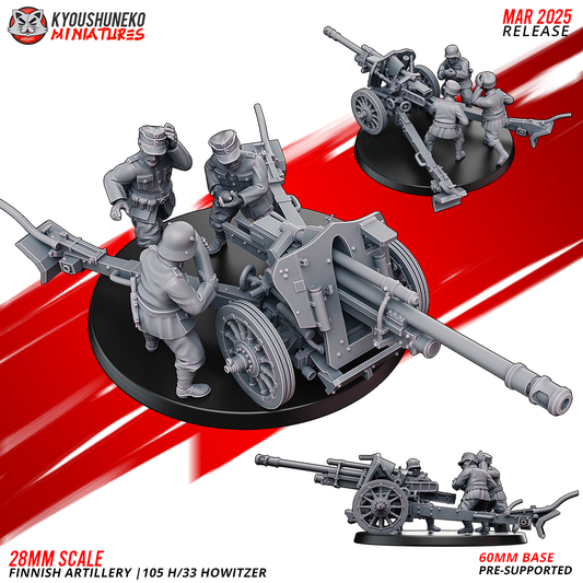 Finnish Artillery - 105 H/33 Howitzer | Finland | Kyoushuneko