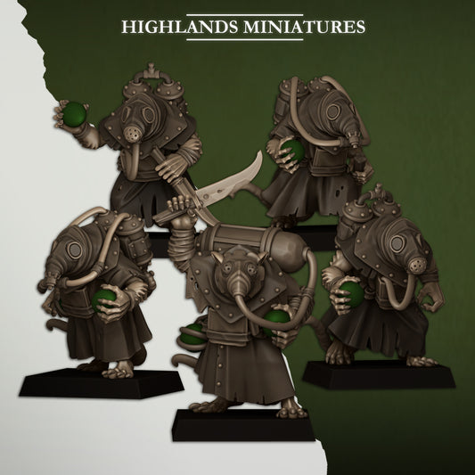 Sewer Poison Porters | Sewer Vermin | Highlands Miniatures