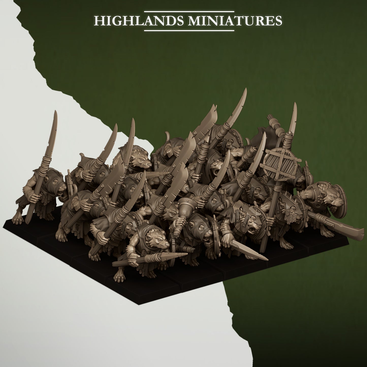 Sewer Rats - Spears | Sewer Vermin | Highlands Miniatures