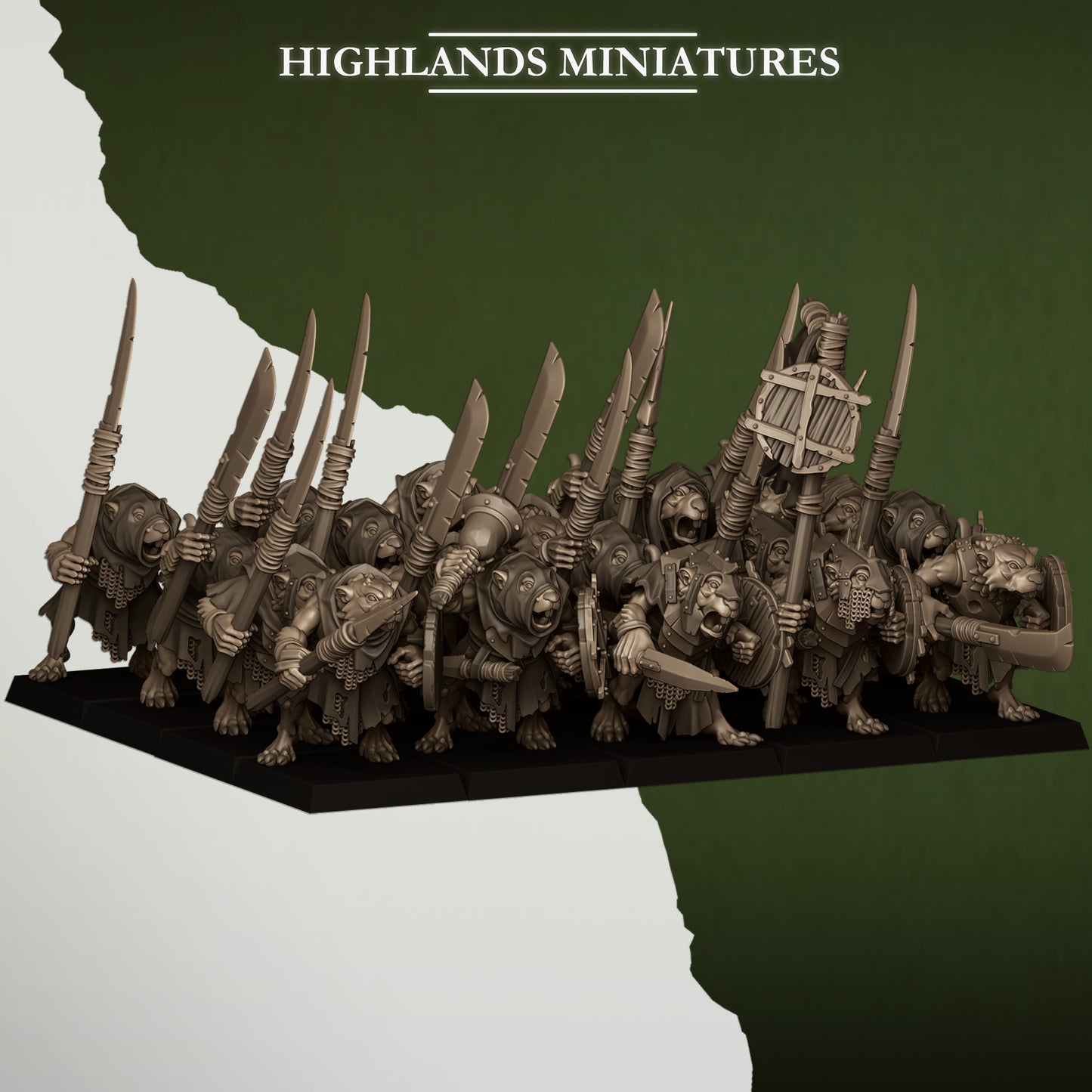 Sewer Rats - Spears | Sewer Vermin | Highlands Miniatures