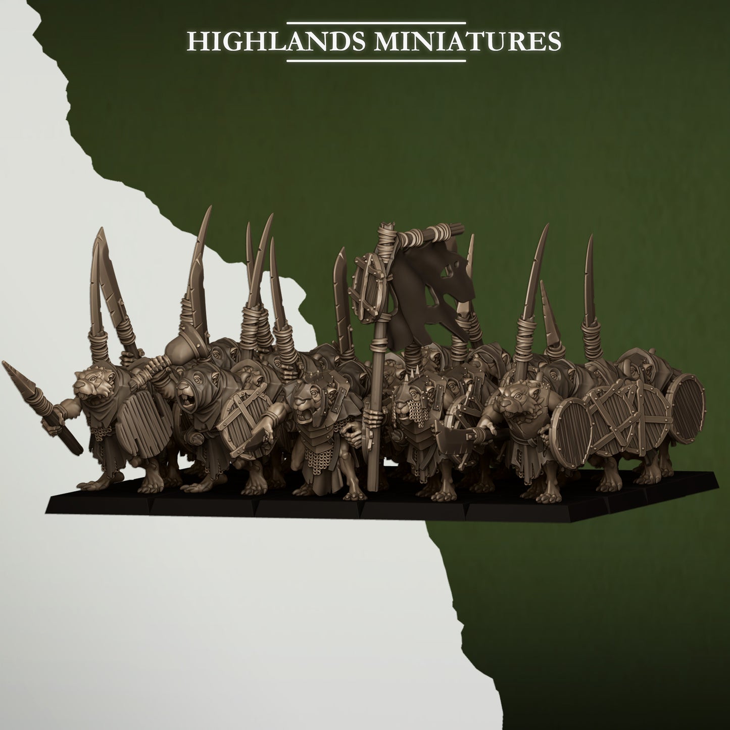 Sewer Rats - Spears | Sewer Vermin | Highlands Miniatures