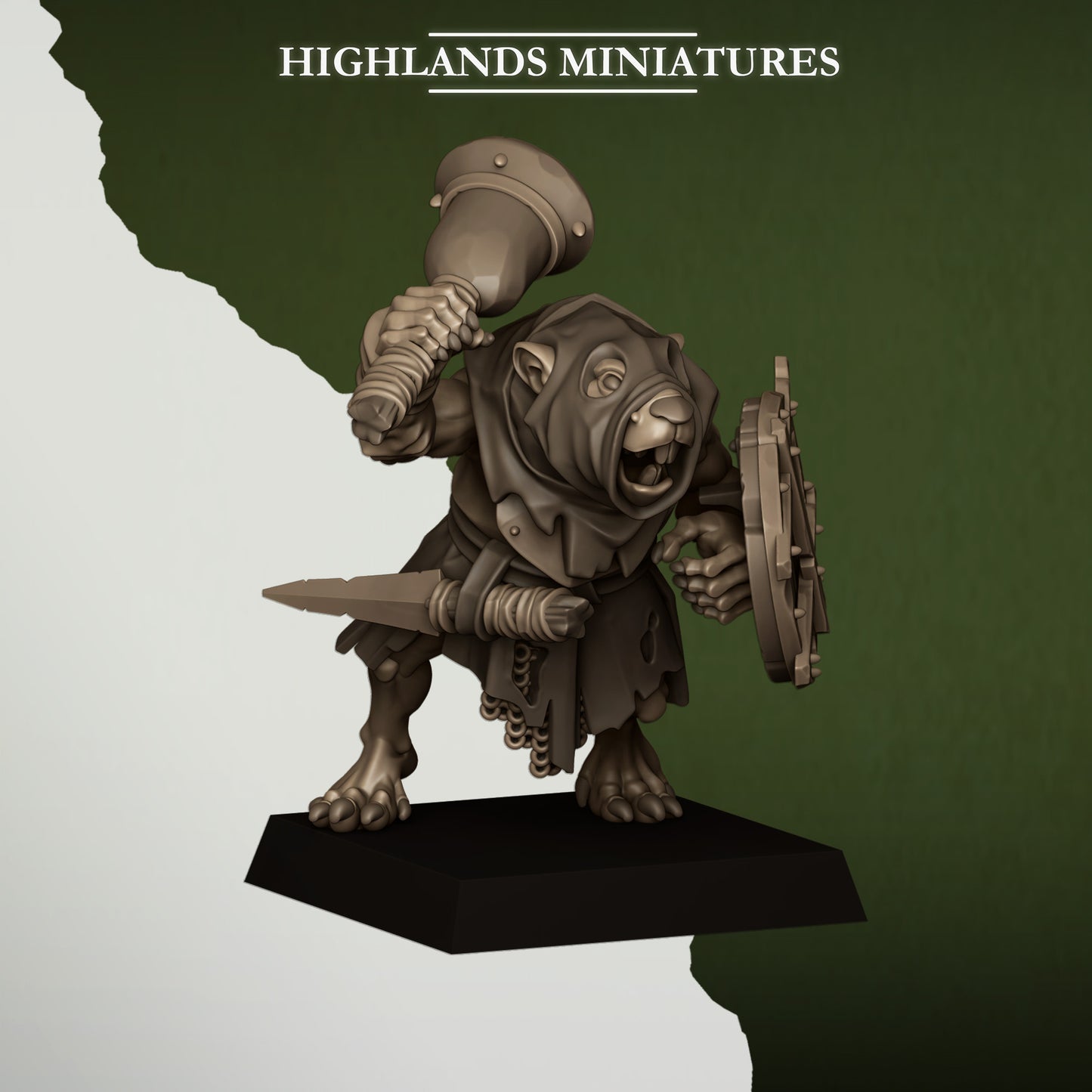 Sewer Rats Command Group | Sewer Vermin | Highlands Miniatures