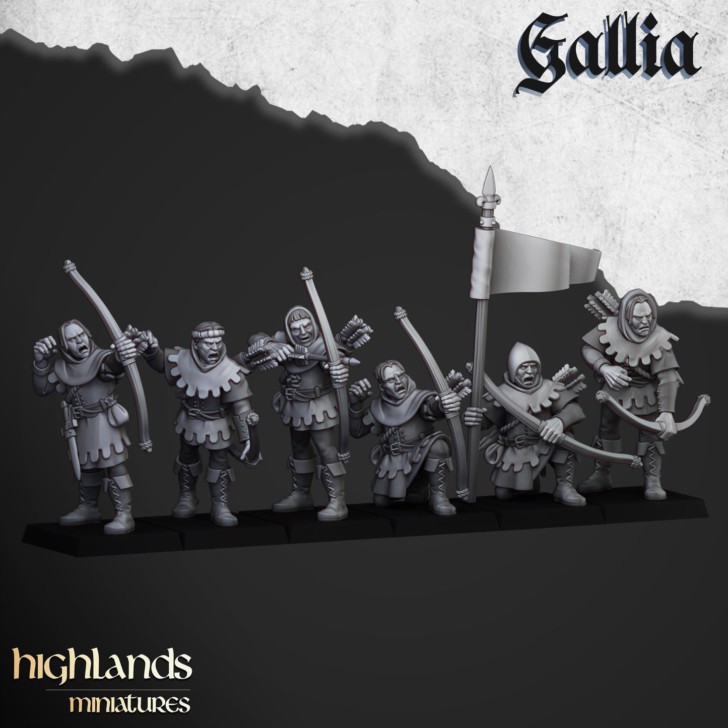 Sherwood Archers | Gallia, the Medieval Kingdom | Highlands Miniatures