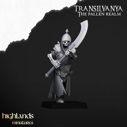 Skeletal Guard (Great Weapons) | Transilvanya - The Fallen Realm | Highlands Miniatures