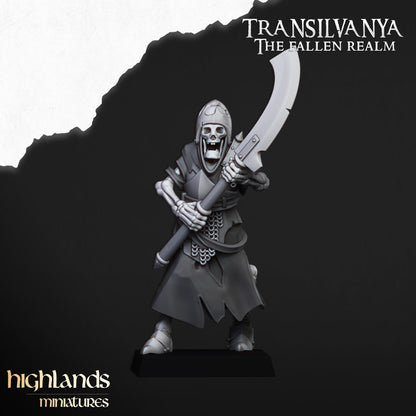 Skeletal Guard (Great Weapons) | Transilvanya - The Fallen Realm | Highlands Miniatures