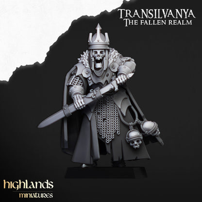 Skeletal Lord | Transilvanya - The Fallen Realm | Highlands Miniatures