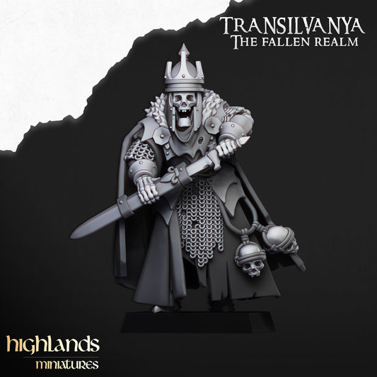 Skeletal Lord | Transilvanya - The Fallen Realm | Highlands Miniatures