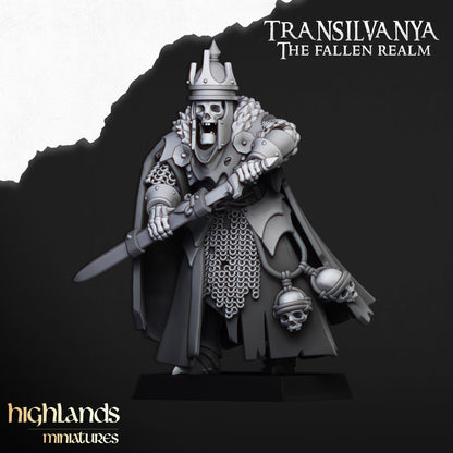 Skeletal Lord | Transilvanya - The Fallen Realm | Highlands Miniatures