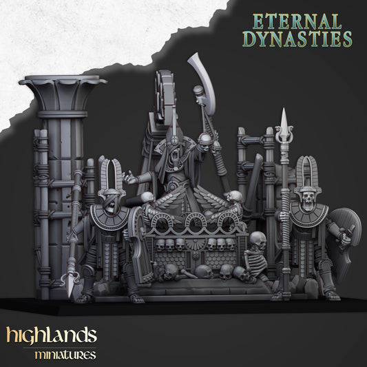 Sunken Pharaoh's Funeral Ship | Eternal Dynasties | Highlands Miniatures