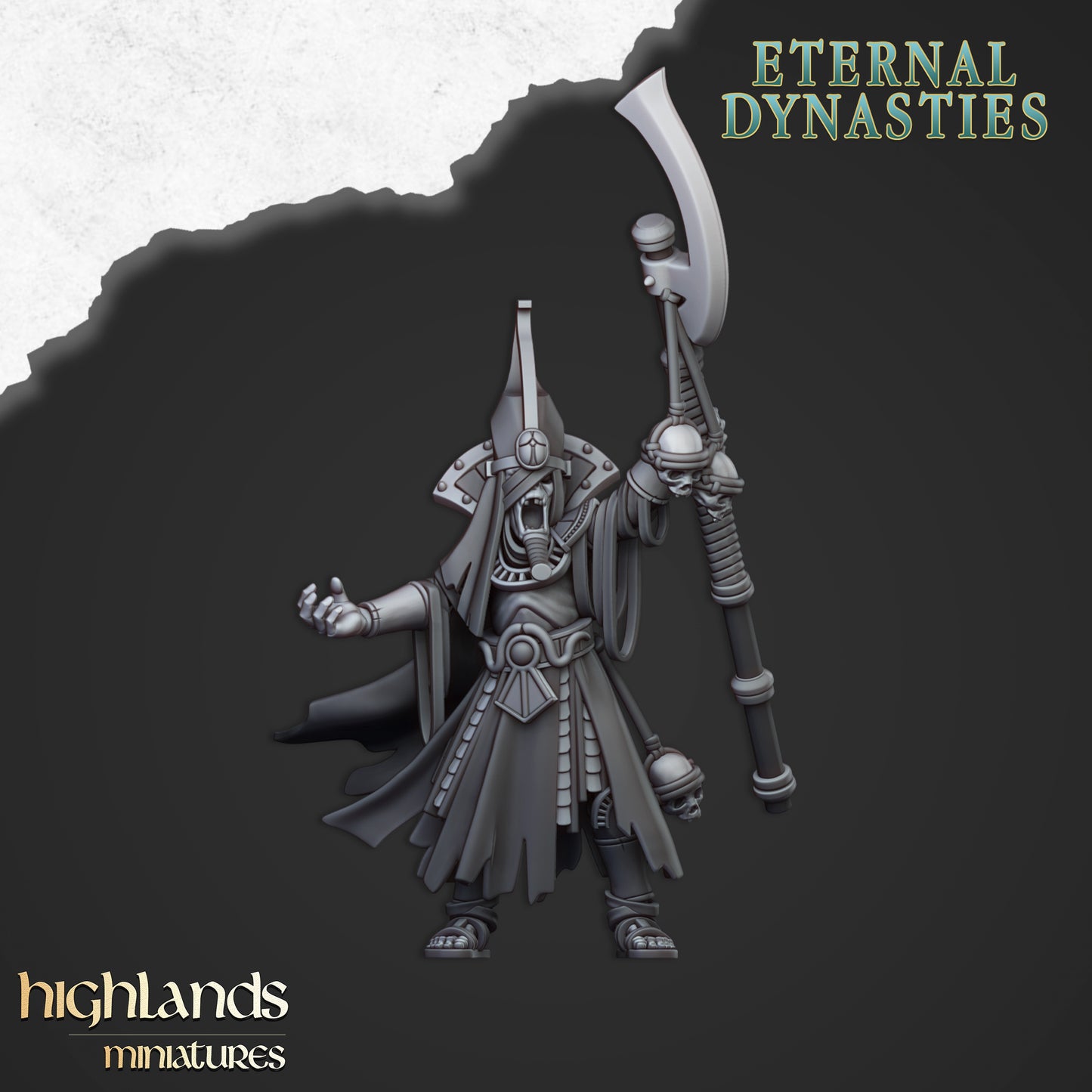 Sunken Pharaoh's Funeral Ship | Eternal Dynasties | Highlands Miniatures