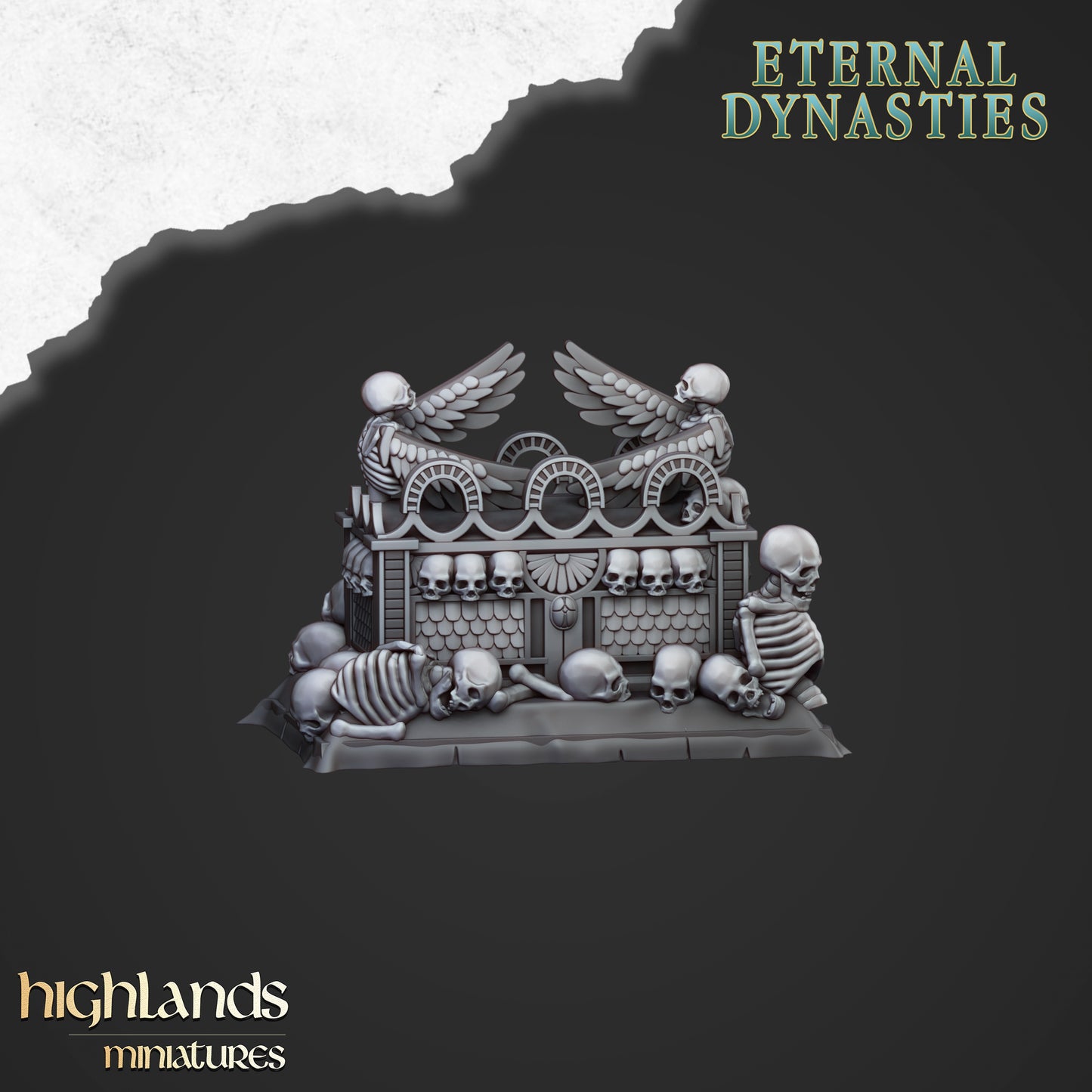 Sunken Pharaoh's Funeral Ship | Eternal Dynasties | Highlands Miniatures