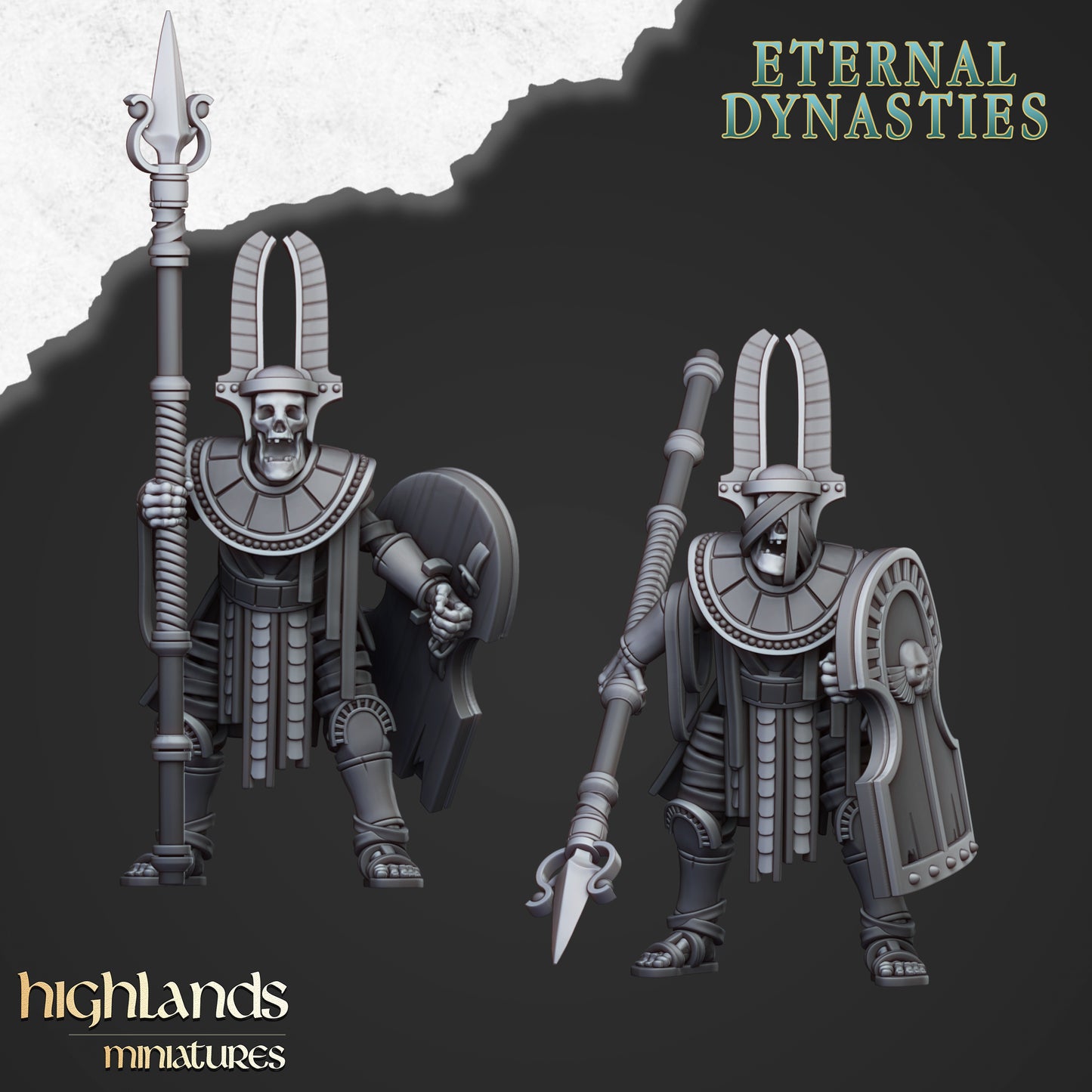 Sunken Pharaoh's Funeral Ship | Eternal Dynasties | Highlands Miniatures