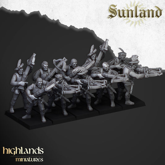 Crossbowmen - Updated | Sunland, Empire of the Sun | Highlands Miniatures