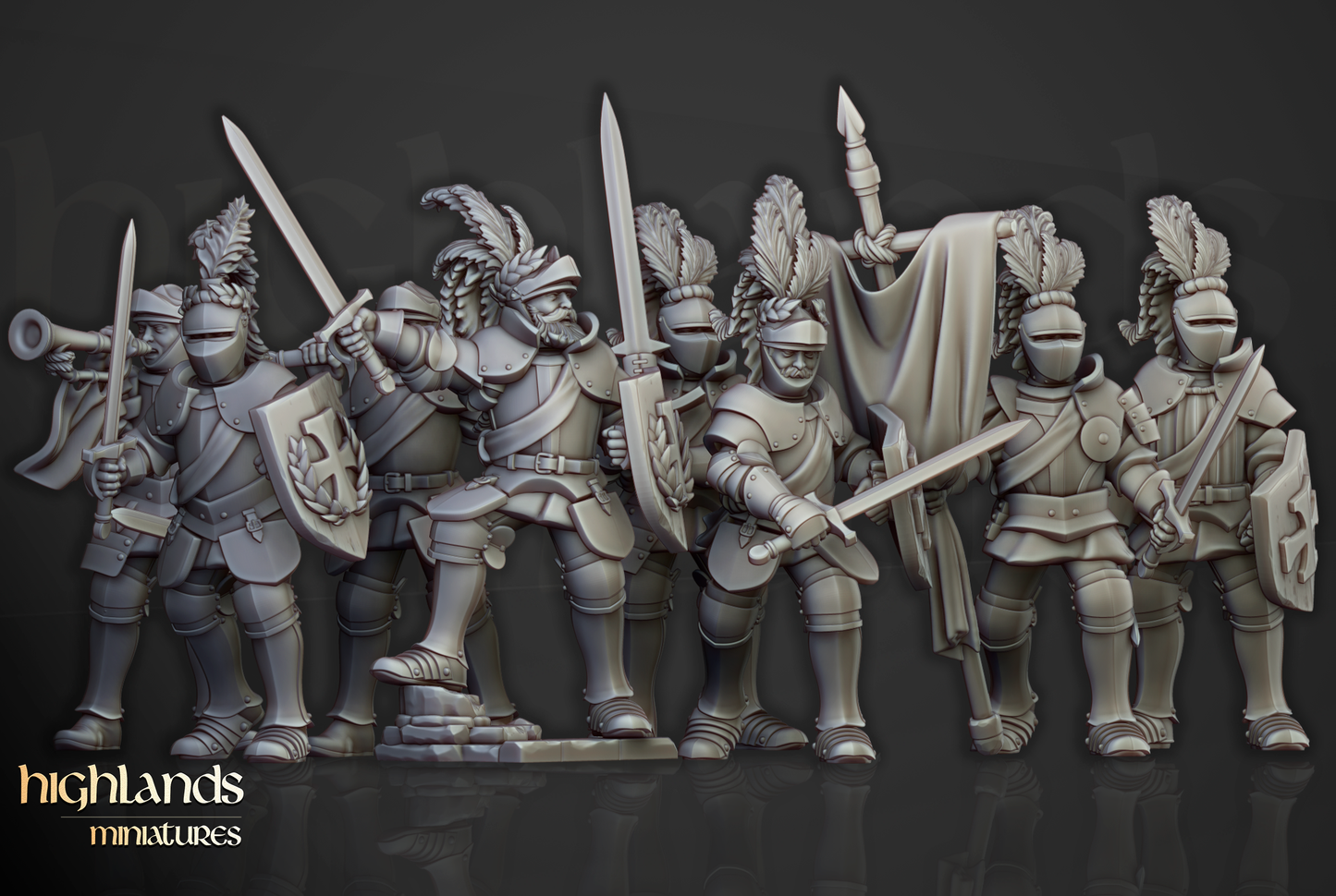 Sunland Knights | Sunland, Empire of the Sun | Highlands Miniatures