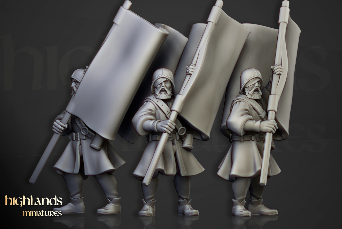 Sunland Militia Command Group | Sunland, Empire of the Sun | Highlands Miniatures