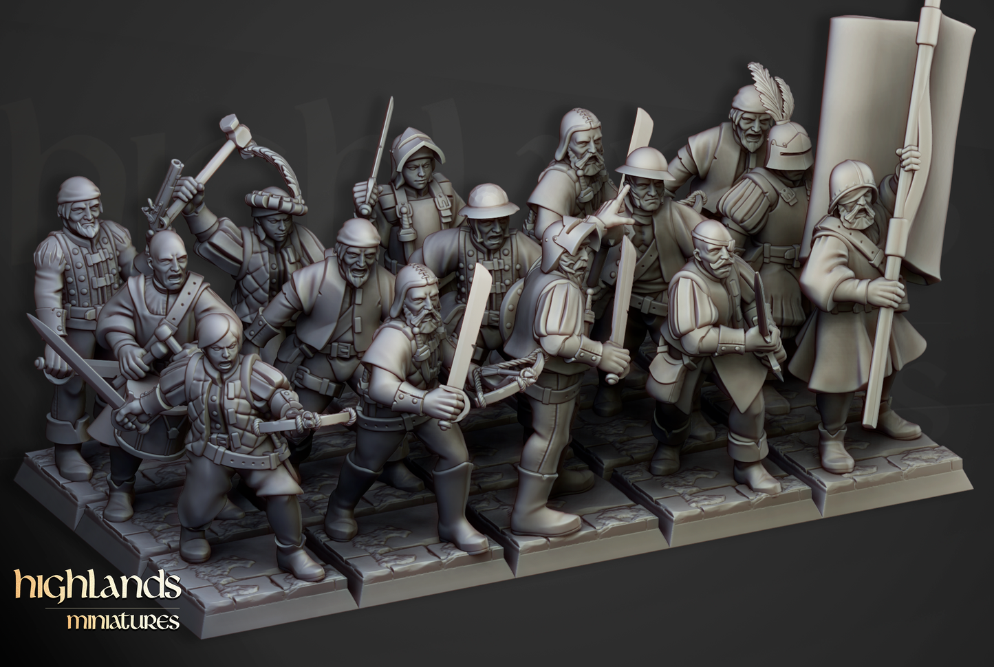 Sunland Militia | Sunland, Empire of the Sun | Highlands Miniatures