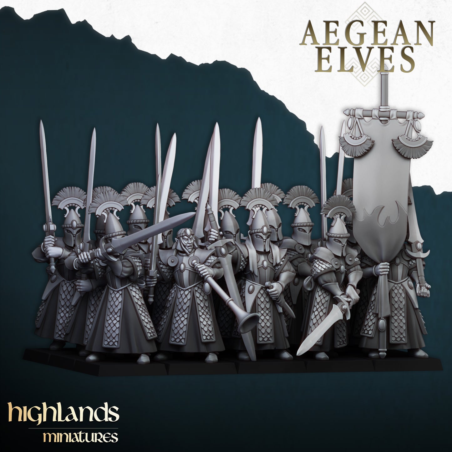 Aegean Elves Swords of Messara | Highlands Miniatures