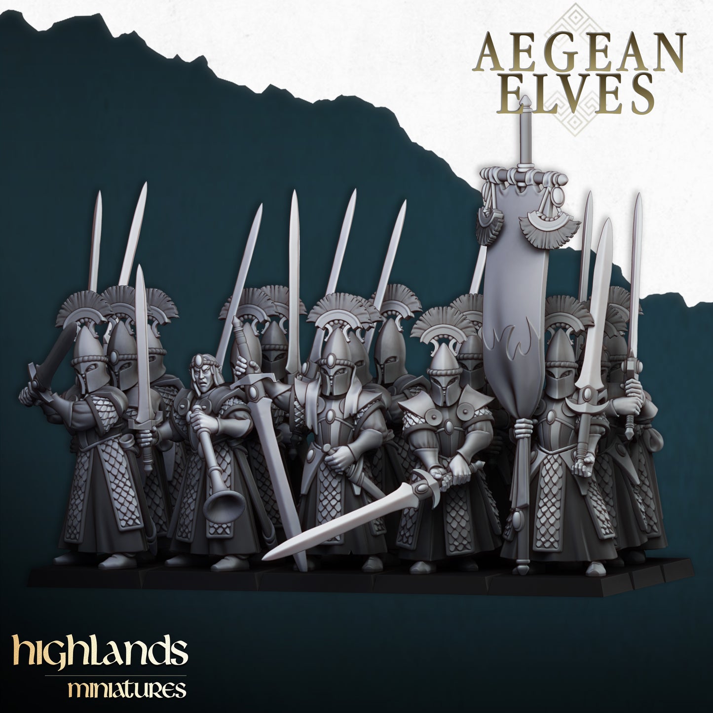 Aegean Elves Swords of Messara | Highlands Miniatures