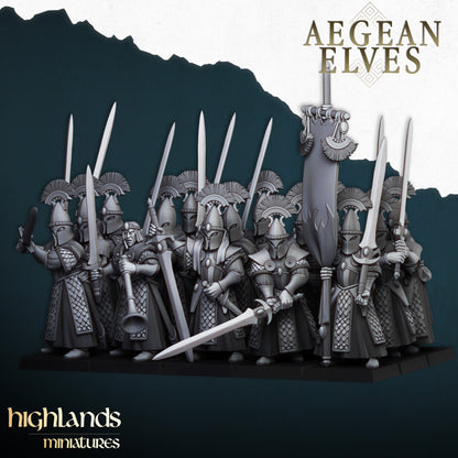 Aegean Elves Swords of Messara | Highlands Miniatures